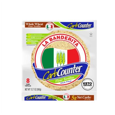 La Banderita Carb Counter Keto Certified Flour Tortillas Whole Wheat 8 Ct 12 7 Oz King Soopers