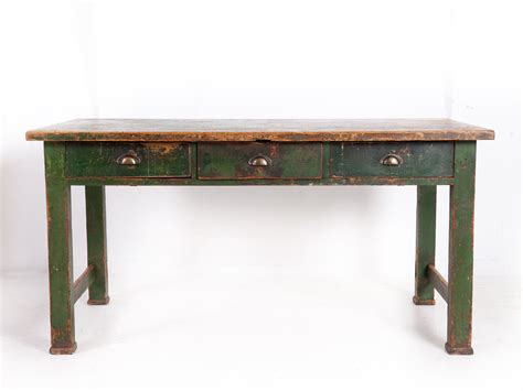 Green Kitchen Table – Drew Pritchard Ltd