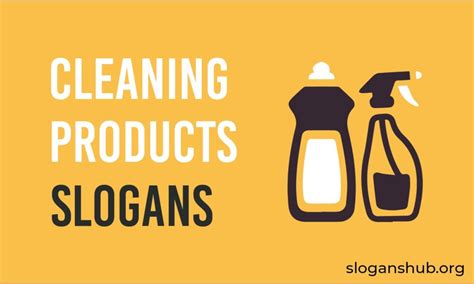Catchy Cleaning Products Slogans And Taglines