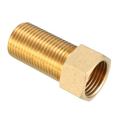 Brass Pipe Fitting Adapter 1 2 PT Male X 1 2 PT Female Coupling
