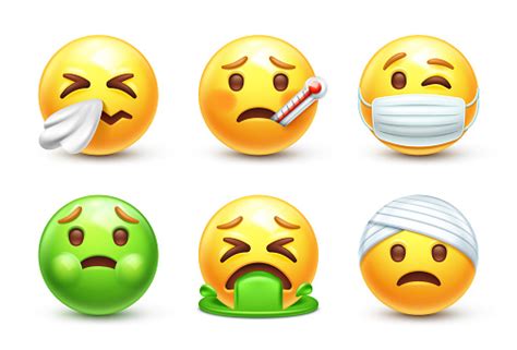 Emoji Malade Vecteurs Libres De Droits Et Plus Dimages Vectorielles De