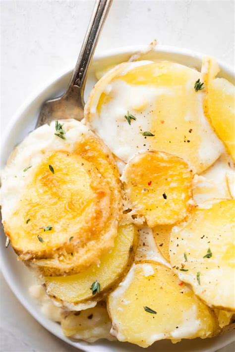 Scalloped Potatoes Are Thinly Sliced Layered Potatoes Are Baked In A