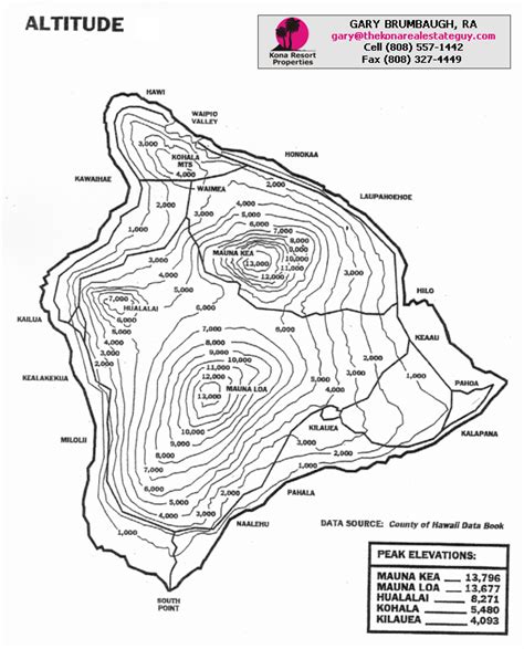 Printable Big Island Road Map