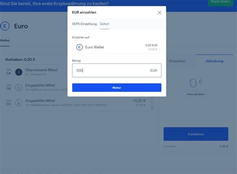 Aber bei der sepa methode steht immernoch 1€ verifizierung nötig. Coinbase - fast ohne Gebühren und günstig Bitcoins Kaufen ...