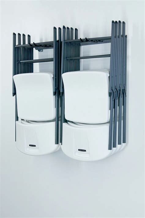 Use the table as a console with the drop leaf down. Folding Chair Storage Rack