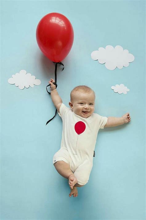 Baby Photoshoot Ideas At Home With Balloons