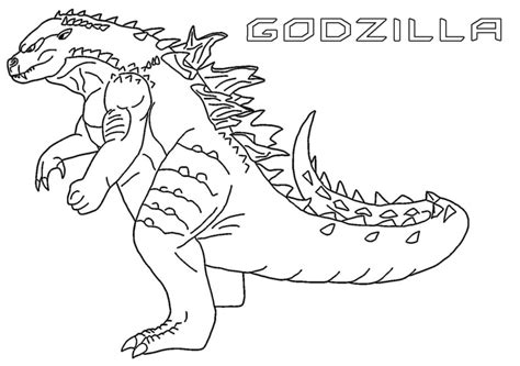 Godzilla coloring pages - 100 Printable coloring pages