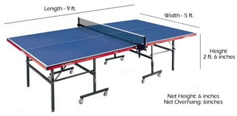 In parallel with the horizontal, the table needs to have a dark color, either dark green or dark blue color. Knowing the Dimensions of Table Tennis Table