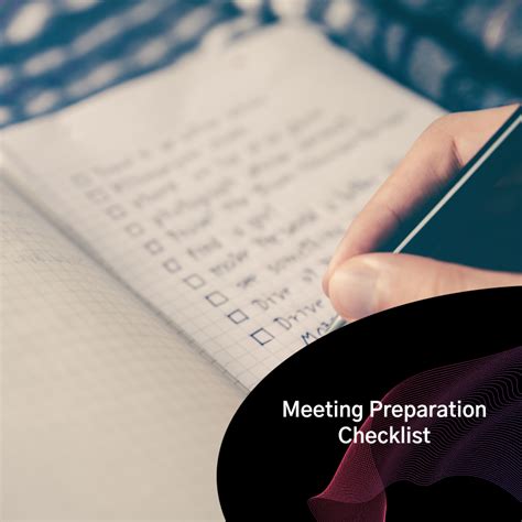 Meeting Preparation Checklist For 2023