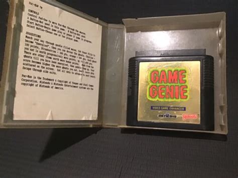 Game Genie Sega Genesis Galoob Original Authentic Cartridge Only