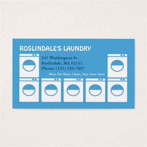 Laundry Business Card In 2021 Laundry Business Business
