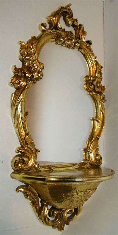 Maybe you would like to learn more about one of these? Homco Syroco Home Interior Wall Decor Mirror Shelf Gold ...