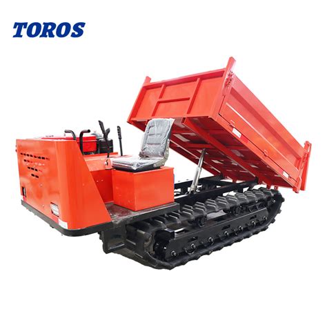 Mini Dumper Crawler Climbing Small Tracked Carrier Tractor With Loader
