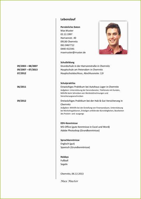 Der lebenslauf für eine bewerbung so kann ein lebenslauf aussehen. Lebenslauf Vorlage Für Schüler in 2020 | Resume template ...