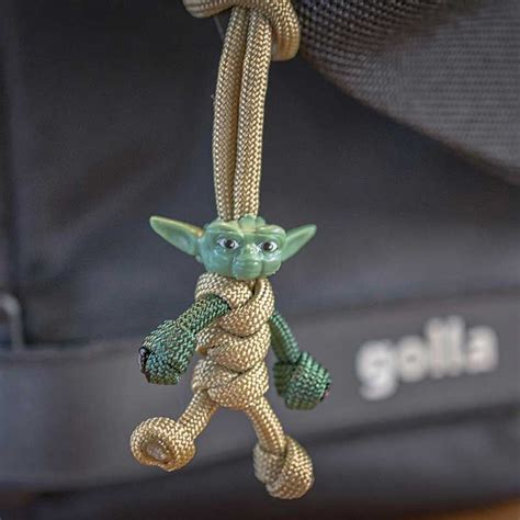 Yoda Paracord Buddy Keychain Paracord Star Wars Fans Yoda