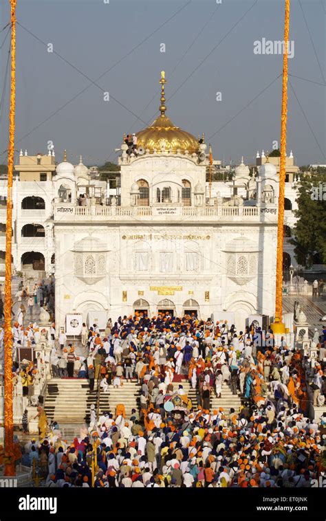 Sikh Devotees Hazur Sahib Gurdwara Takht Sachkhand Sri Hazur