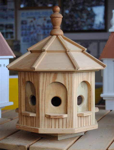 They built these homes in the north east and another argument made by fowler was that the octagon house floor plan was far better than traditional designs in that it provided more sunlight. Wooden Octagon Bird House —Wooden Birdhouses and ...