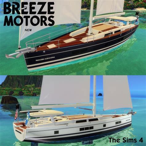 Luxury Sail Yacht All Inclusive Sims4carsbreezemotors Sims 4