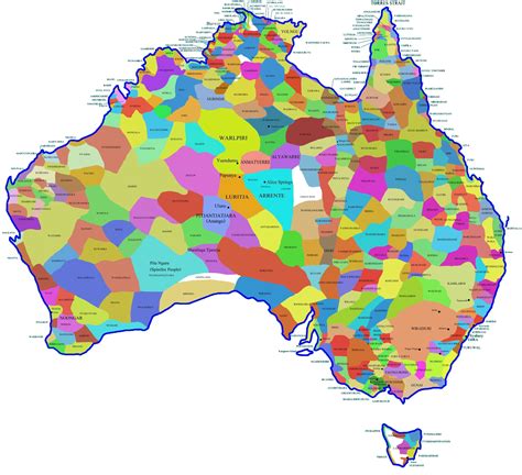 Australia Aboriginal Tribes Map 