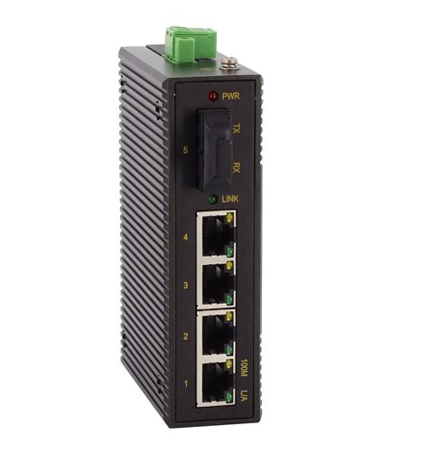 5 Port 10100mbps Industrial Unmanaged Din Rail Network Ethernet Switch