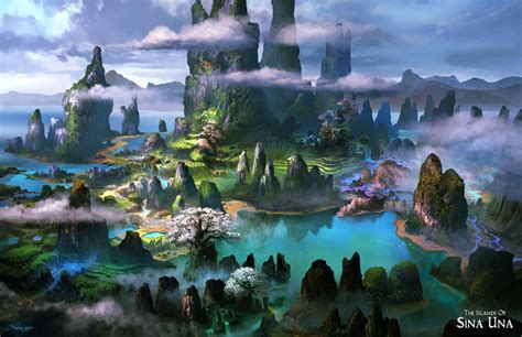 Artstation The Islands Of Sina Una Ferdinand Ladera Fantasy Art