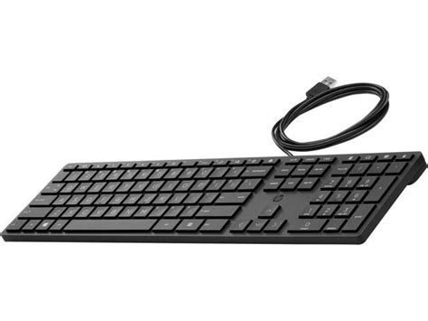 Hp Wired Desktop 320k Keyboard 9sr37aa Black Keyboard