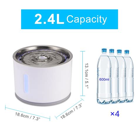 Having your dog's water supply constantly filtrated means he has access to cleaner water than is normally found. Pet Cat Dog Food Mat Automatic Cat Flower Fountain Mute ...