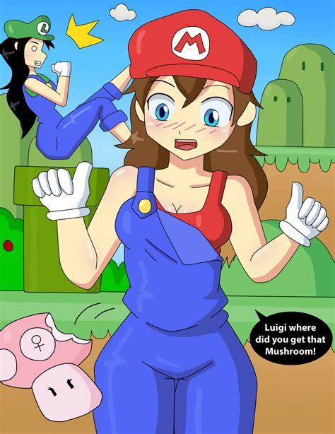 Mario And Luigi Rule Gender Bender By Themaskofafox On Deviantart