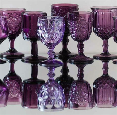 Pin By Barbarette Mathis On ~~~purple~~~ Purple Decor Colored Glassware Purple Glass
