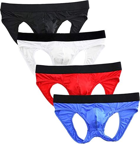 Forny Mens Sexy Underwear Bulge Pouch Open Back Comfy Soft Jockstrap