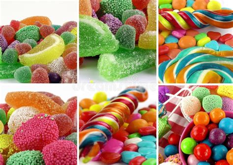Candy Sweet Lolly Sugary Collage Stock Photo Image Of Bright Fruit