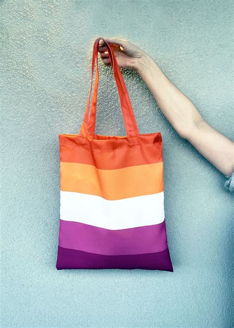 Lesbian Tote Bag Lgbt Bag Lesbian Pride Lesbian Sunset Etsy