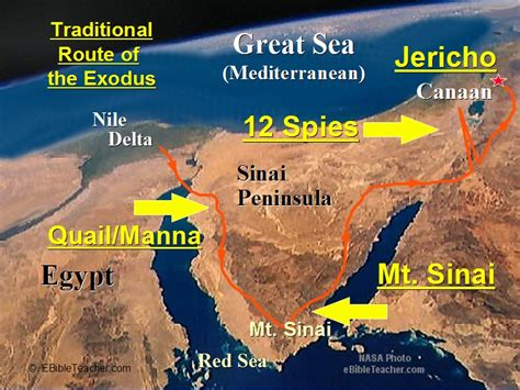 Moses Exodus Map