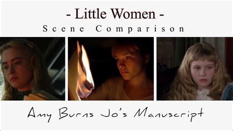 Little Women Amy Burns Jos Book Scene Comparison Youtube