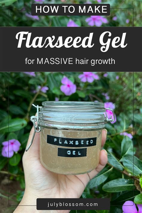 How To Make Flaxseed Gel For Hair Growth Diy Flaxseed Gel Hair Mask