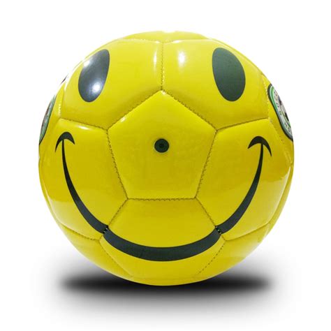1 Piece Yellow Smiling Face Soccer Ball Children Kids