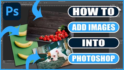 How To Add Image Into Photoshop Photoshop Tutorials Youtube