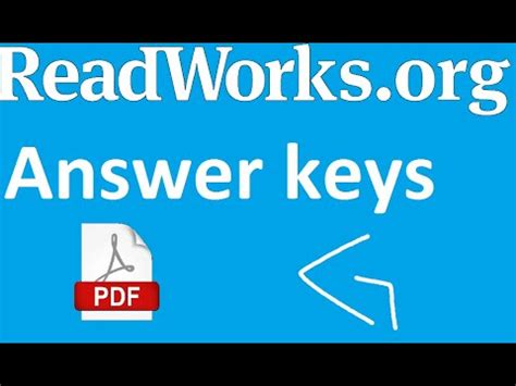 Feb 17, 2021 · the question and answer sections of our study guides are a great resource to ask questions. How to get ReadWorks Answer Keys for School - YouTube