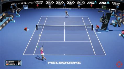 Ao Tennis Gameplay Video Angelique Kerber Vs Ash Barty Minutes Of Footage Operation