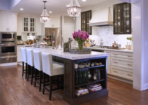 Off White Cabinets With Woodland Brown Island Crystal Cabinets