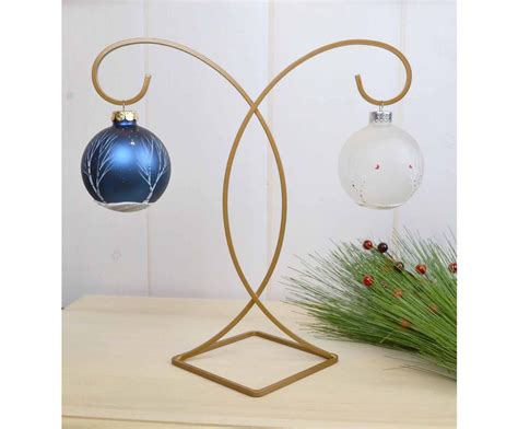 Double Ornament Stand Cedar Pearl