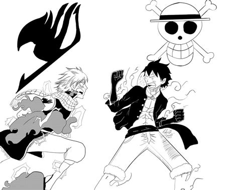 Natsu Vs Luffy Manga Style By Midnightkenjiru On Deviantart