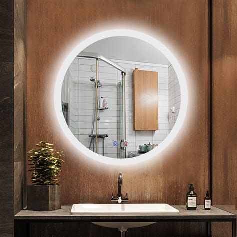 Led Bathroom Mirror24 Inch Round Dimmable Lighted Led Bathroom Mirrors