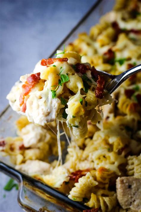 Chicken Alfredo Pasta Bake With Bacon Coco And Ash