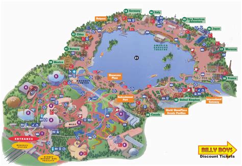 Disneyland California Printable Park Map