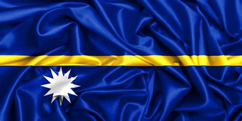 Bandera Que Agita 3d De Nauru En El Viento Stock De Ilustración Ilustración De Elementos