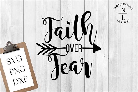 Faith Over Fear Svg Png Dxf Illustrations Creative Market
