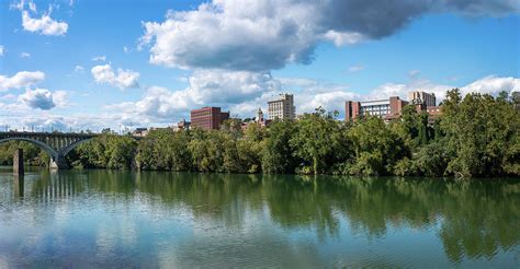 Panorama Of The City Of Fairmont In West Virginia Taken From Pal