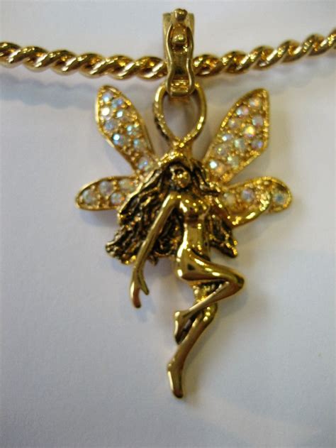 Vintage Signed Kirks Folly Gold Tone Live Love And Laugh Fairy Etsy