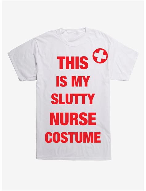 Slutty Nurse Costume T Shirt White Hot Topic